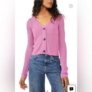 Free people Game On Cardi - NWT